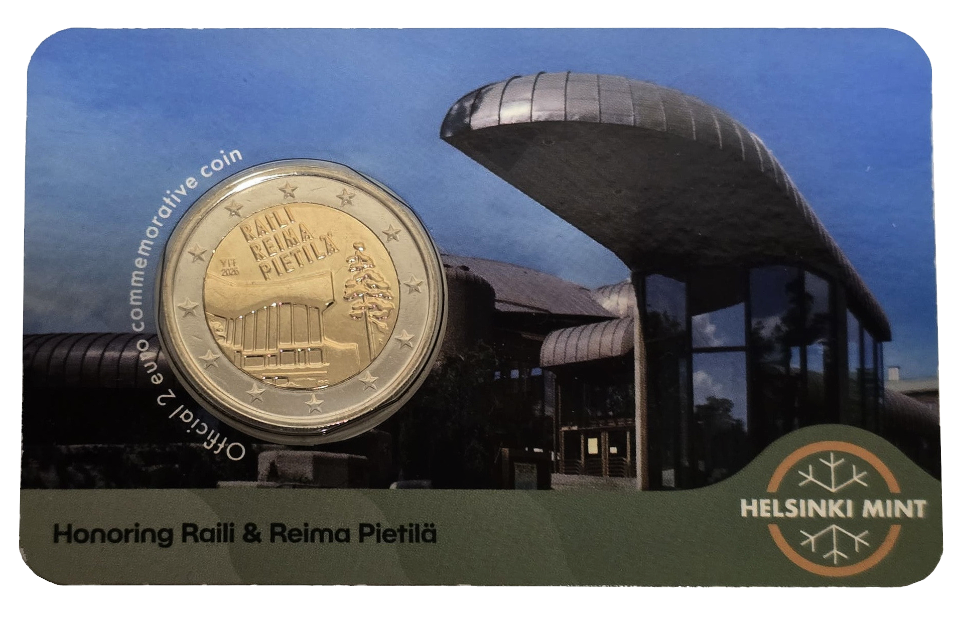 Otra imagen de 2 euros conmemorativa Raili y Reima Pietilä
